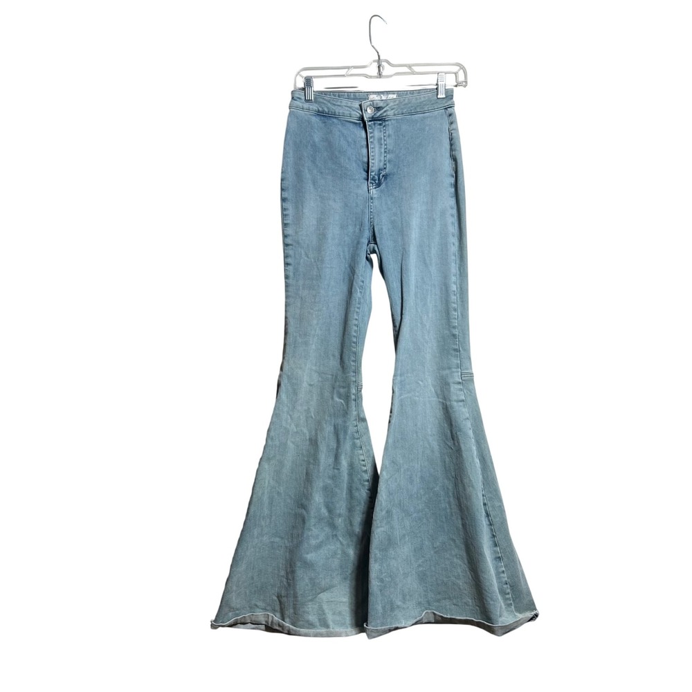 Free People We The Free Just Float On Flare Jeans Light Wash Blue 27 Bell Bottom